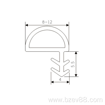 Anti-collision adhesive strips for indoor doors